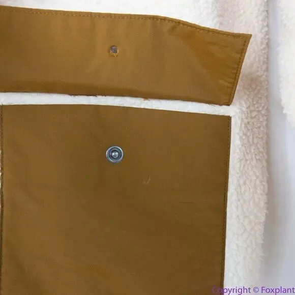 NEW Madewell (Re)sourced‎ Fleece Hooded Zip Jacket, S, NB514 - Picture 16 of 16